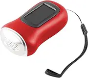Ccuzs Wind Up Flashlight, Hand Crank LED Torch, Waterproof Survival Lamp, Power Light for Camping, Home, Electricity Outages, Hunting, Fishing