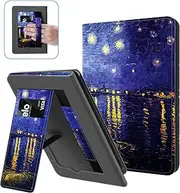 Ayotu Stand Case for Kindle Paperwhite 2021, with Auto Wake/Sleep, Premium PU Leather Cover with Hand Strap, Only for Kindle Paperwhite 11th Generation 2021 and Signature Edition, Starry Night Rhone