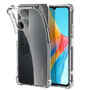 For OPPO A17 A18 A79 A38 A78 Case Clear TPU Shockproof Bumper Flexible Cover