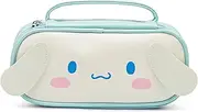 Cute Pencil Case for Girls, Pu Leather Pencil Box Pouch with Zipper, Large Capacity Stationery Storage Organizer for School Supplies, Red0