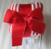 Jax & Bones Woolie Squeaky Dog Toy Holiday Gift Bow Christmas Present 4.5" New
