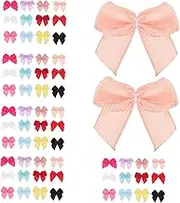 Alipis 250pcs Ribbon Bows Pretty Bowknot DIY Clothes Bowknots Accessories Mini Ribbon Bows