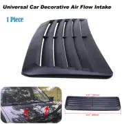 Black Car Auto Side Air Vent Flow Intake Hood Scoop Bonnet Vent Cover Universal