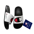 Champion Little Boys Girls Slide Sandals Size 12 Black White Lightweight &Comfy