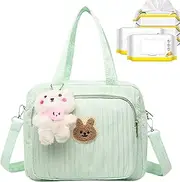 Acunny Diaper Messenger Bag, Tote Diaper Bag, Storage Basket, Portable Holder, Tote Bag, Large Capacity Car Organizer, Diaper Pouch, Diaper Pouch,