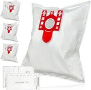 [Spares2go] FJM Type Bag compatible with Miele S6210 S6240 S6290 S6730 Vacuum Cleaner (Pack of 8 Bags)