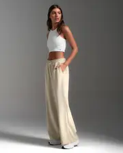 Wonderluxe Sand Washed Wide Leg Pants, 2XU, M, Moon/Moon, Female