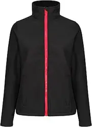 [REGATTA] Standout Womens/Ladies Ablaze Printable Soft Shell Jacket (UK Size: 16) (Black/Classic Red)