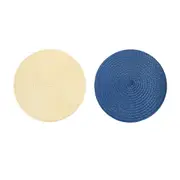4PCS Table Mats Cup Mats Round Bowl Mats Heat Insulation Set for Household Use