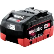 Metabo LITHIUM ION HD BATTERY 18V 5.5Ah Ultra M &Air Cooled Technology 625368000