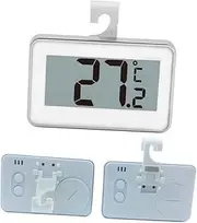 Cabilock High Precision Refrigerator Thermometer Digital Display for Accurate Measurement to Easy Install Hook Design for Food Storage Monitoring