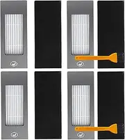 [YBVABE] Fliter for EOVACS DEEBOT T9 / T9+ / N8 PRO / N8 PRO+ / N8 / N8+ / NEO / N10 / T8 / T8+ / T8 AIVI / 920/950 / N7, Robot Vacuum Cleaner Filter Kit, Replacement Parts (4)