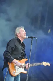 Steve Overland of British rock band FM live on stage at Download F - Old Photo 5
