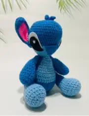 Stitch Crochet plush children's toy handmade plushie stitch (approx 10 inches)