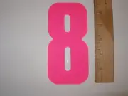 OLD SCHOOL BMX CRIT PLATE NUMBER 8 PINK
