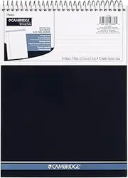 Cambridge Mead Notebook, Wirebound Notepad, Stiff-Back, 8.5 x 11 Inches, White (59882)