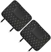 iplusmile 2pcs Car Seat Back Kick Mat Car Seat Protector Cover Anti-kick Pad for Auto Seats