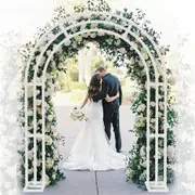 Fin Solid Metal Weddings Arbors Arch Multi-Use Garden Flower Support Arch Pergola Au