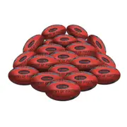 STRADIA "ULTIMA" Size 3, 4, 5 Aussie Rules Ball – Rubberized Surface – Premier League Ball with Superior Play Dynamics – Pack of 20 with FREE Mesh Storage Bag
