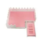 Pet Cage Platform with Fence Bite-resistant Hamster Platform Ladder Fence Rabbit