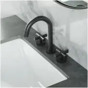 Swiss Madison SM-BF63 Ivy 1.2 GPM Widespread Bathroom Faucet - Black