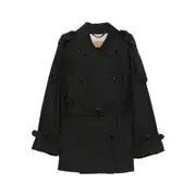 [Max Mara The Cube] Max Mara The Cube Double-breasted Belted Jacket 36 IT BLACK