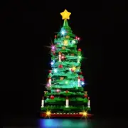 Upgraded Led Light Kit Compatible with Lego Christmas Tree Building Set,