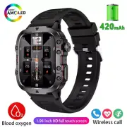 Smart Watch Waterproof military style mens Sports & fitness tracker Bluetooth