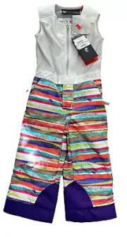 $130 Spyder Bisty Sparkle Ski/Snow Pants NWT Size 3 Toddlers Grow System DWR