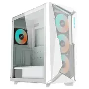 Gigabyte C301 RGB Tempered Glass E-ATX White Mid Tower Gaming Chassis 2x3.5' 2x2.5' 2xUSB3.0 Detachable Dust Filter Liquid Cooling PSU Standard ATX GB-C301GW