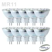 10 pcs MR11 Led Light Bulb 1.5W 230V GU4 Lamp Base Recessed Downlight Wide beam