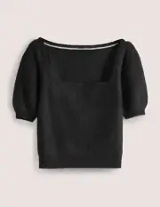 NEW Boden Square Neck Fluffy Mohair/Wool Blend Sweater (size M)