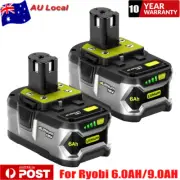 9.0Ah /6.0Ah 18V For Ryobi One + Plus RB18L50 P108 18V Li-ion Battery P105 P104