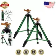 Durable Brass Impact Sprinkler on Tripod Base with 80 PSI Max Pressure - 2 Pack