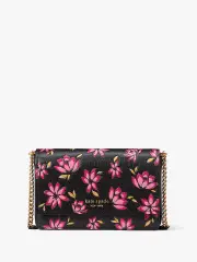 Morgan Winter Blooms Embossed Flap Chain Wallet