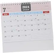 TEHAUX 2024 Mini Desktop Calendar Digital Clock Family Calendar Advent Calendar Fillers Calendar Wall Big Desk Calendar Table Decor Calendar Planner Dorm Calendar Year Schedule Date Paper
