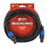 Carson Cable Co Rocklines 15 FT Speakon Speaker Cable with M Connectors