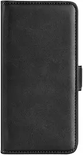 [YKNIUFLY] Case for Oppo A17, PU Leather Flip Folio Wallet Cover, with Card Slots, Case Cover for Oppo A17.(Black)