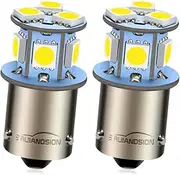 Ruiandsion 2PCS PY21W 7507 LED Bulbs White AC 6V-30V 12V BAU15S 1056 Non Polarity 5050 8SMD Replacement Bulbs for Car Rear Brake Stop Tail Lights Turn Signal Light
