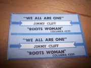 2 Jimmy Cliff We Are All One / Roots Woman Jukebox Title Strips