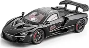 Decorative Car Model 1:24 for Senna Diecast Metal Alloy Openable Door Car Model Mantelpiece Decoration Perfect for Gifting(Blue)