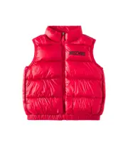 [Moschino Kids] Moschino Kids Puffer vest Y 14 red