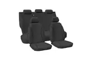 Nissan Navara D23 NP300 Dual Cab 2015-2017 TRADIES Grey Canvas Seat Covers
