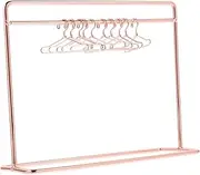 Vaguelly 1 Set Mini Hanger Artificial Terry Drink Lid Clasps Doll Dress Rack Large Snakes Bed Liner Doll Coat Rack Hangers for Doll Clothes Fasteners Wicker Iron Rose