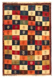 Vintage Hand-Knotted Tribal Carpet 3'3" x 4'9" Traditional Wool Rug