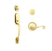 N2lok Garrone Door Handle Double Cylinder w/ Spiral Lever Entrance Set Box Pack