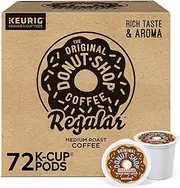 The Original Donut Shop Regular Keurig Single-Serve K-Cup Pods, Regular Extra Bold Coffee, 72 Count (6 Boxes of 12 Pods)