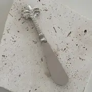 Palm Tree Spreader/Pate (1 piece) Brass + Stainless Coastal Cutlery