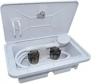 RV External Shower Box RV Bathroom Corner Washbasin, Corner Washbasin, Washbasin, RV Bathroom Modification Accessories(White)