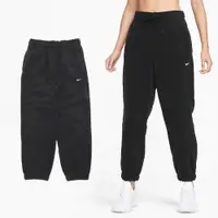 在飛比找PChome24h購物優惠-Nike 耐吉 長褲 One 女款 黑 白 保暖 搖粒絨 抽